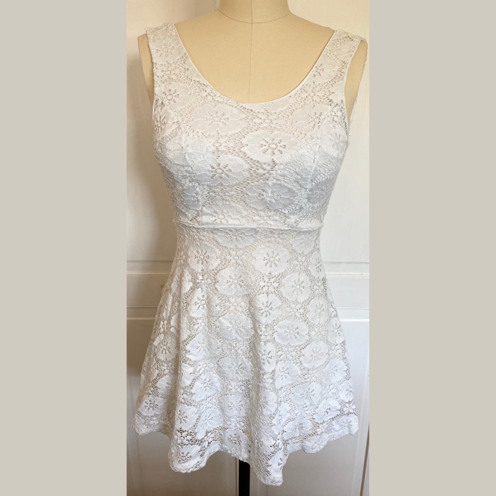White Lace Summer Dress